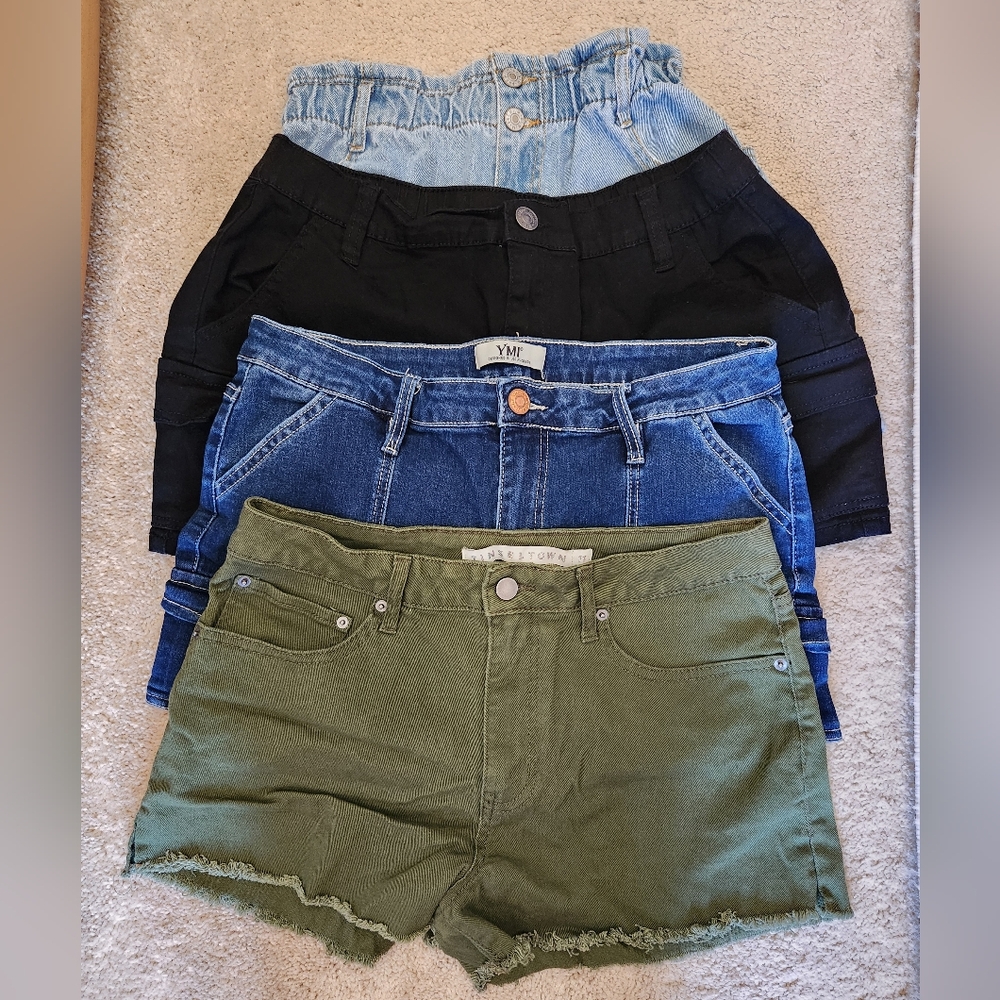 LOT of 4 Size Large/Size 11 Assorted Denim Shorts